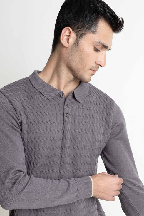 The Regular Fit Polo Sweater